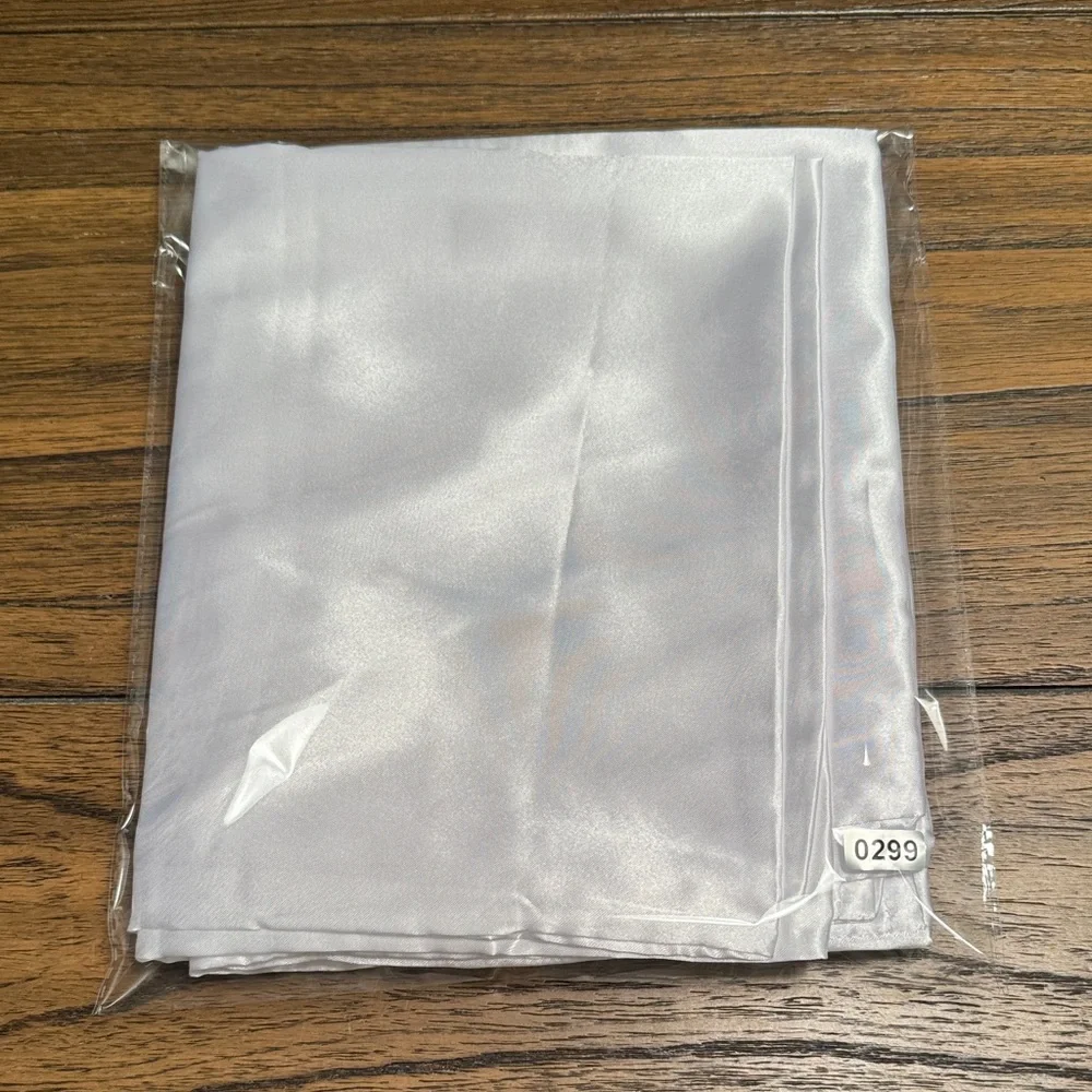2 pack Queen Size White Satin‎ Pillowcase
